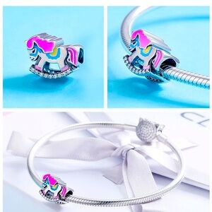 Silver Unicorn Charm